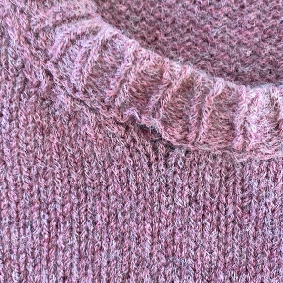 Eileen Fisher rose pink or light mauve sweater - Picture 3 of 12